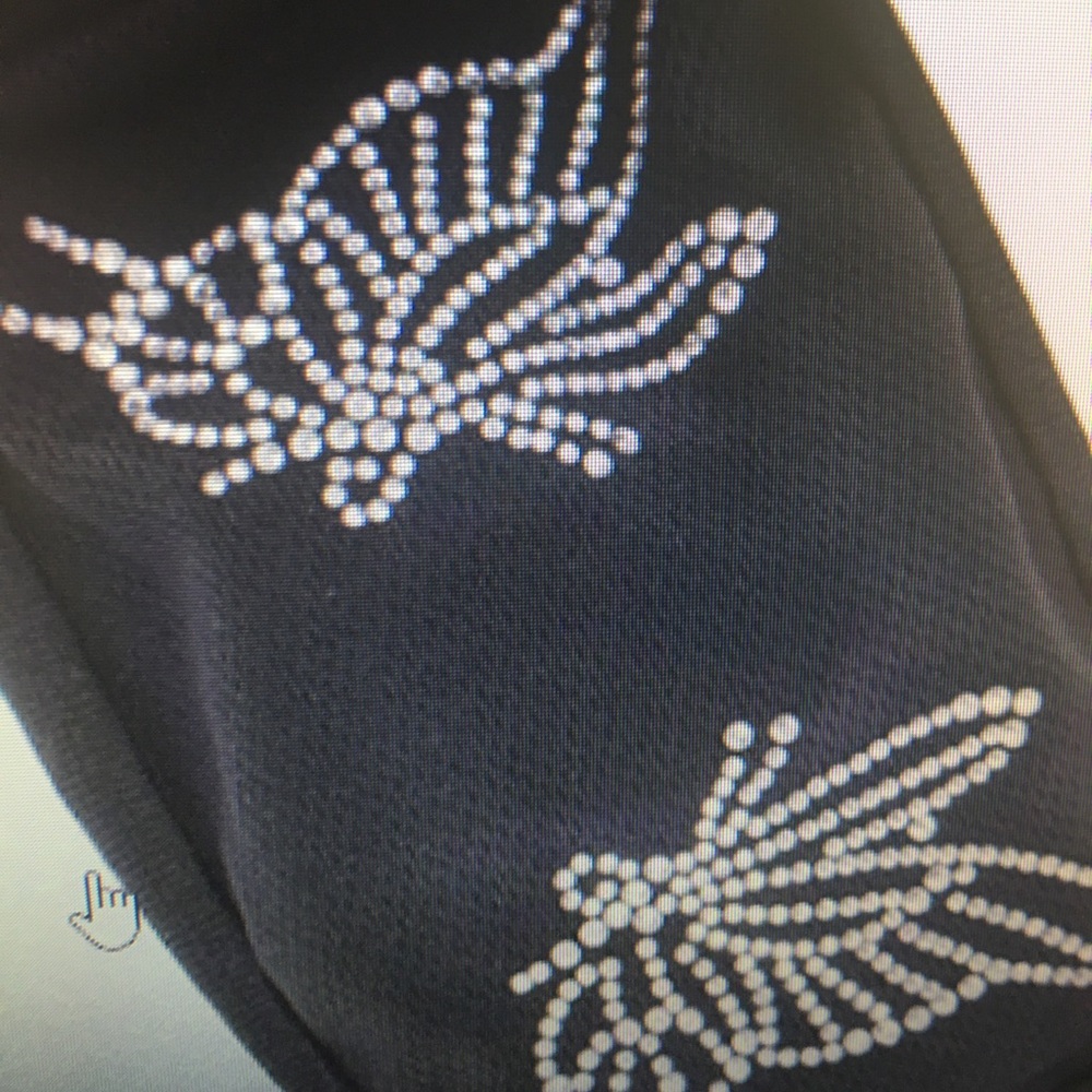 1Black Fashion Masks w/Rhinestones- Reuseable